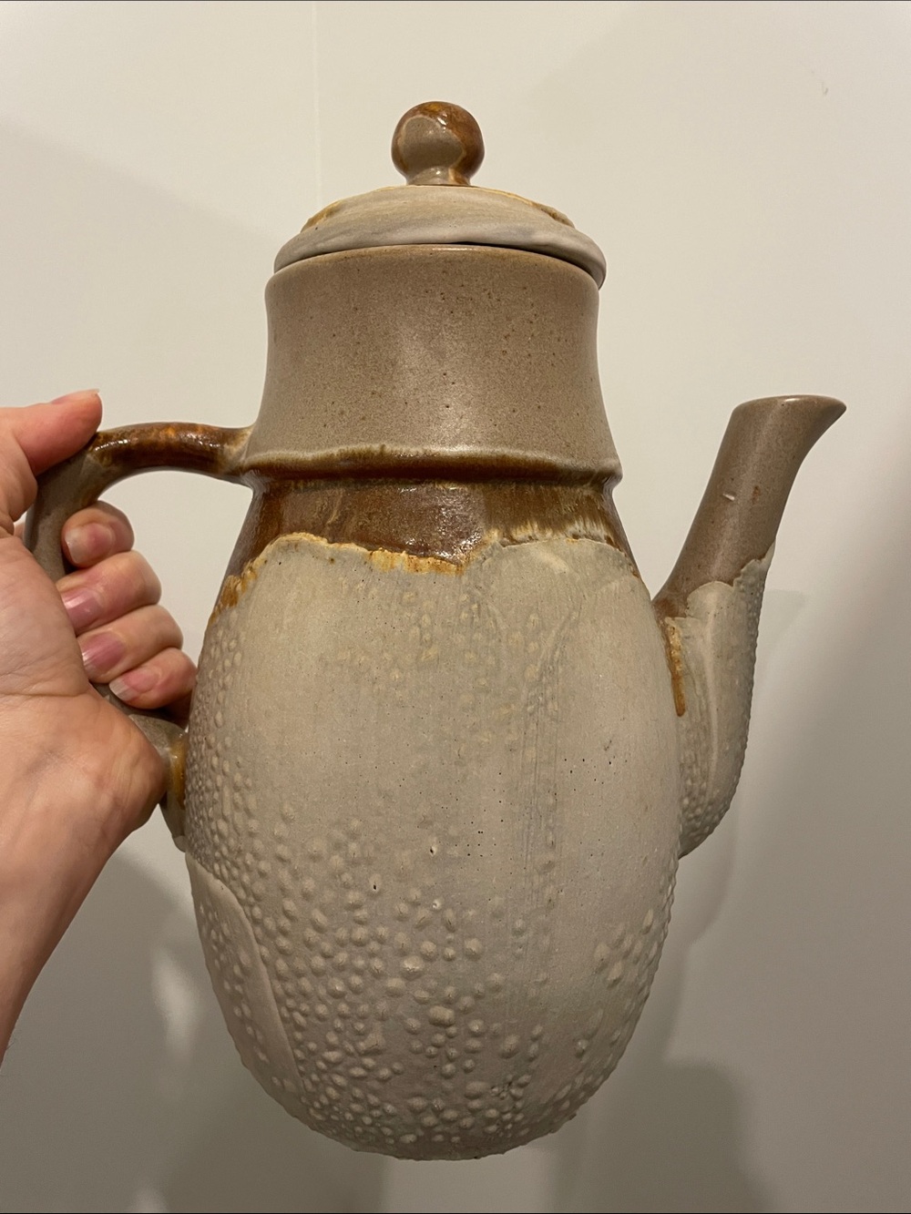 🌿 Rare Find: Laurentian Pottery XL "Tundra" Teapot